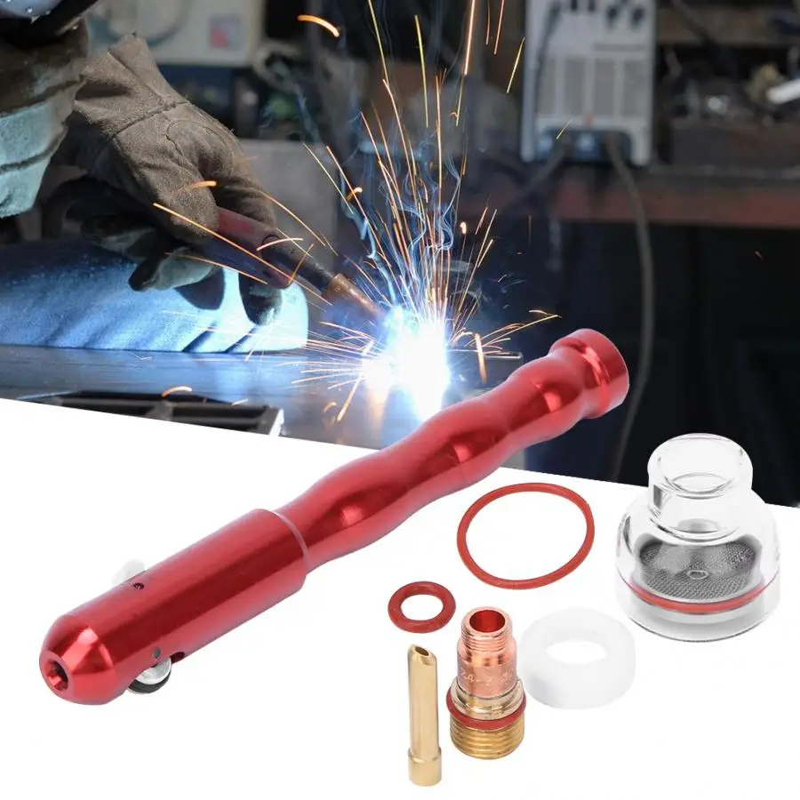 

Сварочная ручка TIG проводка подачи + фильтр жидкости направляющая насадка с прозрачной стеклянной крышкой сварочный фонарь набор