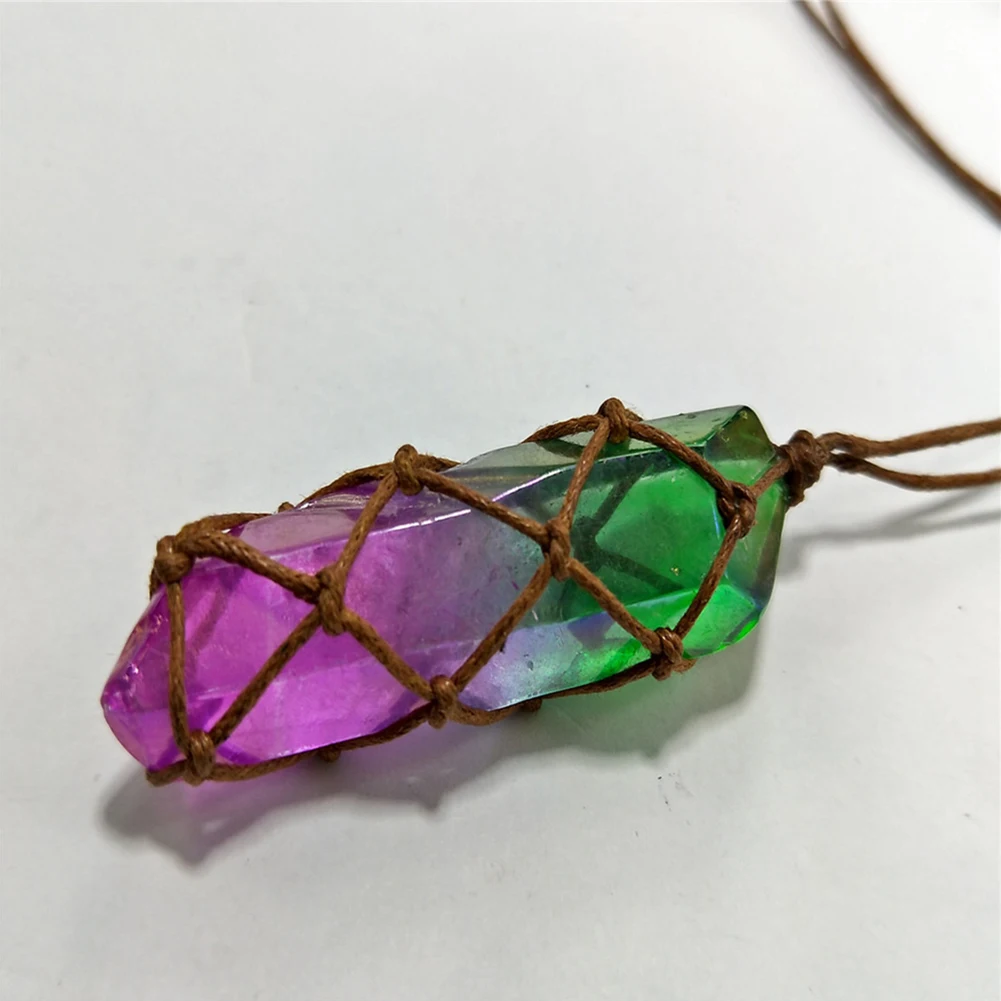 Подвеска колонна из натурального искусственного кристалла для мужчин и женщин