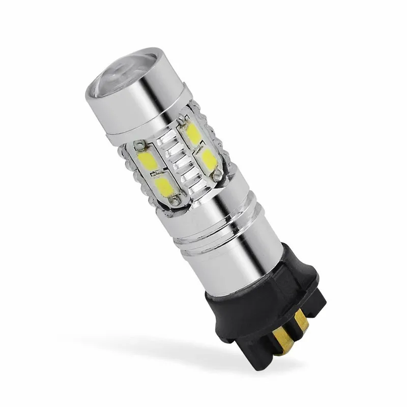 2 шт. ошибок PW24W PWY24W белый 10-SMD указатели поворота светодиодный лампы для SKODA OCTAVIA III 2013-up фары дневного света DRL