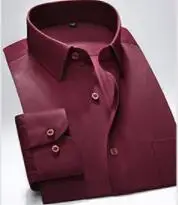 

ZNG spring 2019 men's solid color long-sleeve shirts men's business slimming career shirts