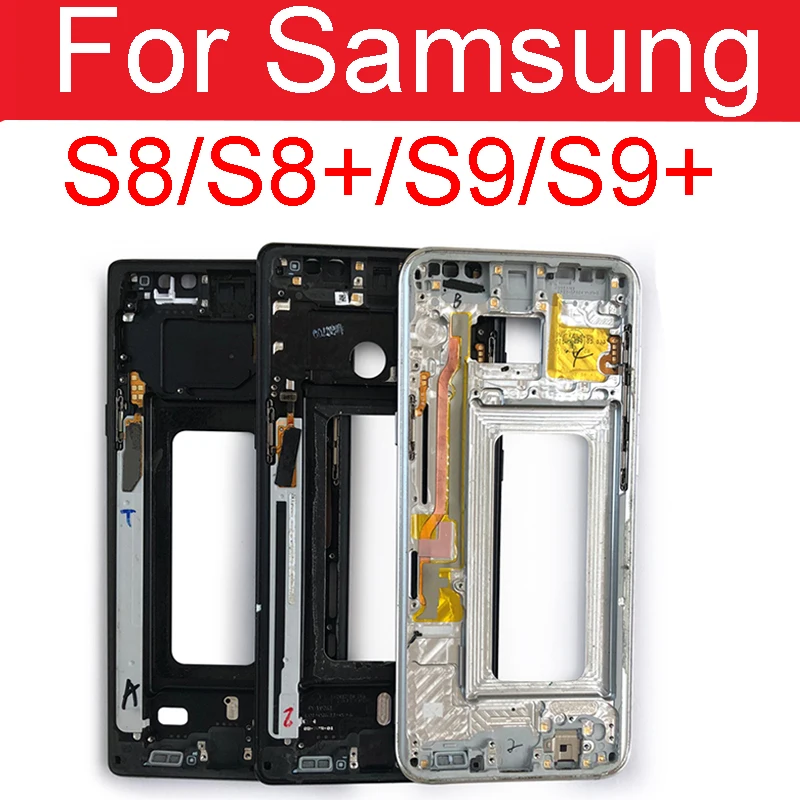 

For Samsung Galaxy S8 G950 S8 Plus G955 Middle Frame Plate Bezel Housing Cover Replacemenrt For Samsung S9 G960 S9 Plus G965