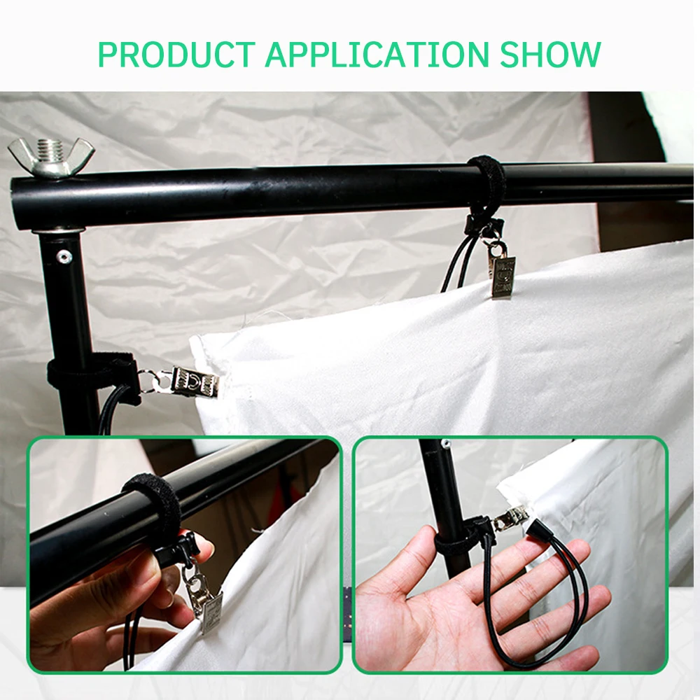 7 шт. фото фон клип пружинные зажимы и фоновые клипы набор тяжелый рабочий зажим