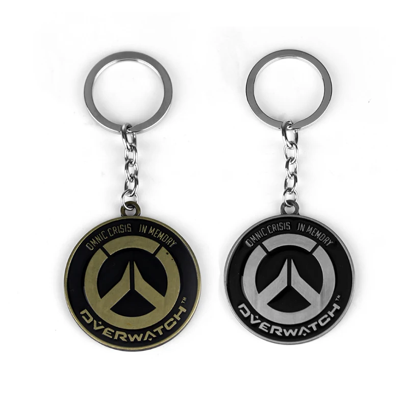 Популярные игры, винтажные брелки Overwatch, аниме, брелок для ключей, ювелирные изделия для мужчин, chaviro Llaveros