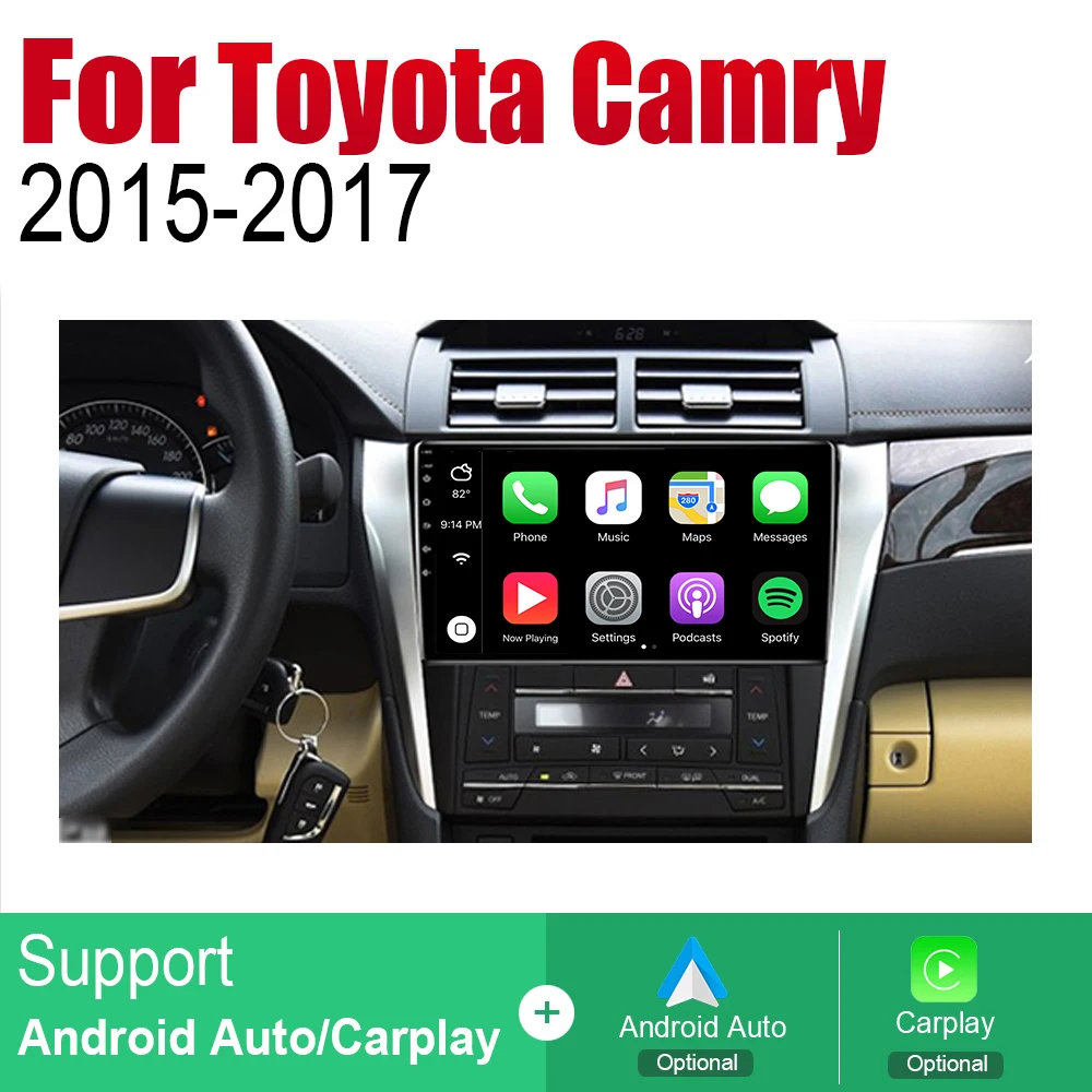 Автомагнитола с GPS-навигацией для Toyota Camry 2015 2016 2017 мультимедийная система Android