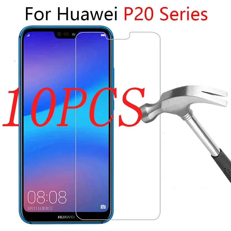 

10PCS Protective Glass For Huawei P20 Lite Light P 20 Pro Tempered Glas Screen Protector On The Huawey P20lite P20pro Protection