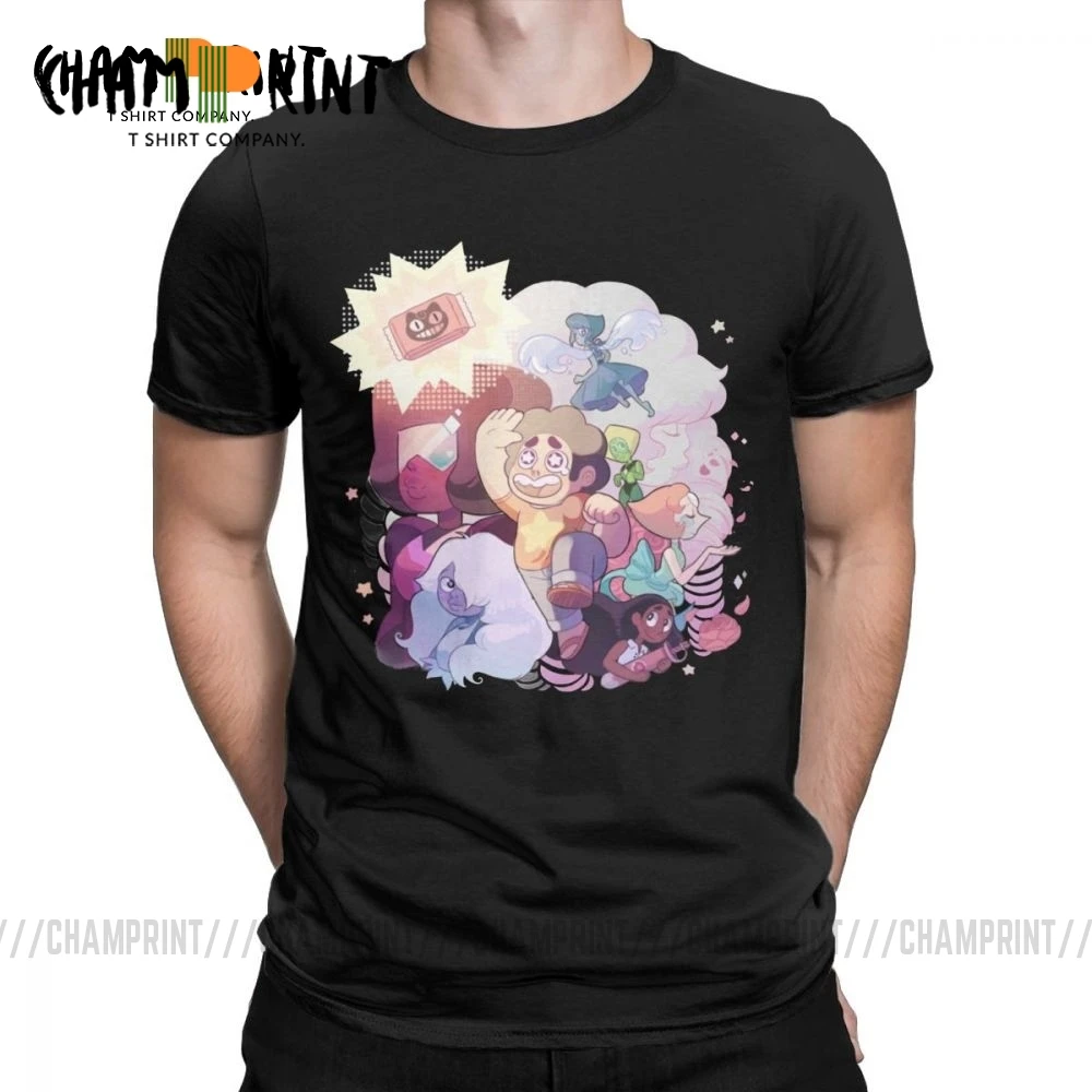 Футболка Steven Universe Star Мужская Винтажная футболка с драгоценными камнями гранатом