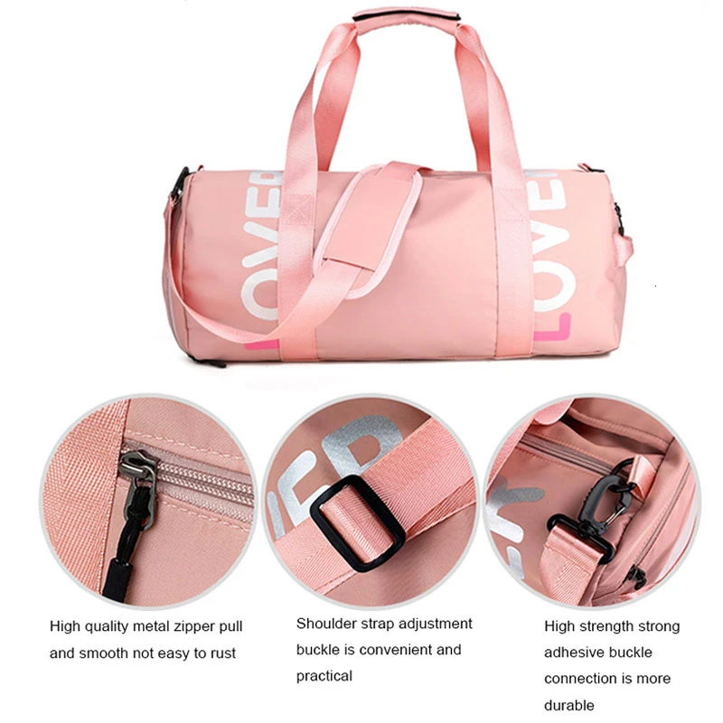 SNUGUG нейлоновая розовая спортивная сумка для мужчин и женщин новая мужская