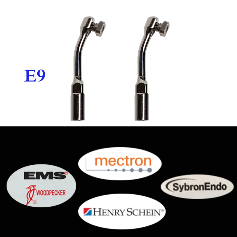 2 шт./лот Стоматологические Ультразвуковой скалер наконечник E9 совместим с