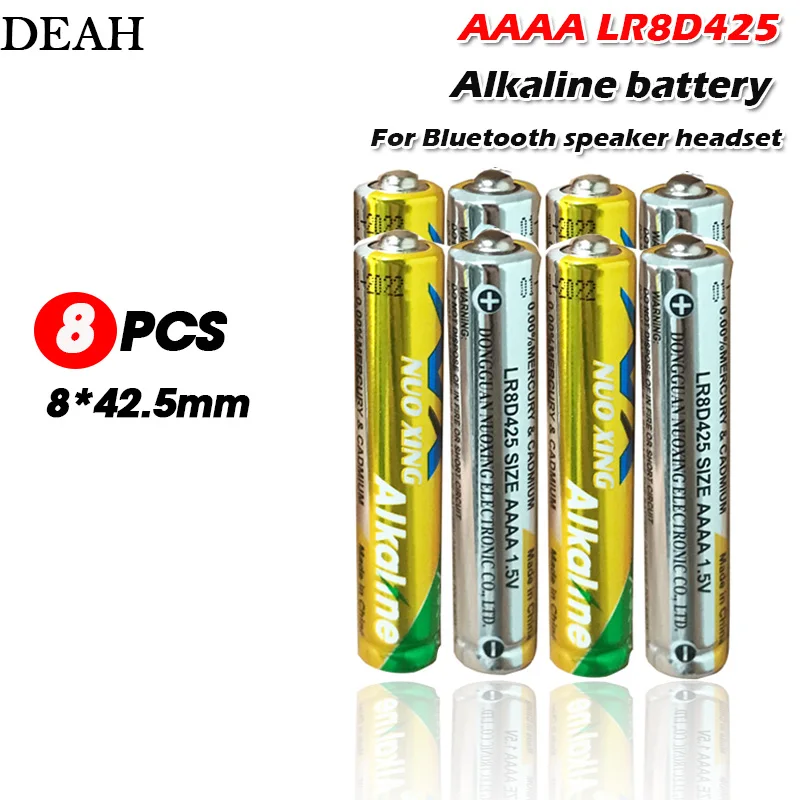 8 шт./лот 1 5 в LR8D425 AAAA щелочные батареи основные аккумуляторы для bluetooth гарнитура