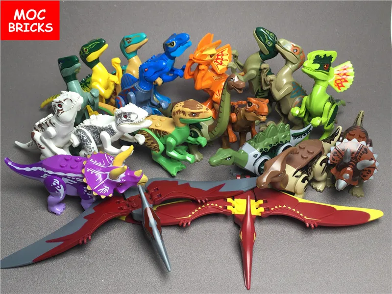 Кубики MOC Детский конструктор динозавр животные фигурки игрушки сделай сам
