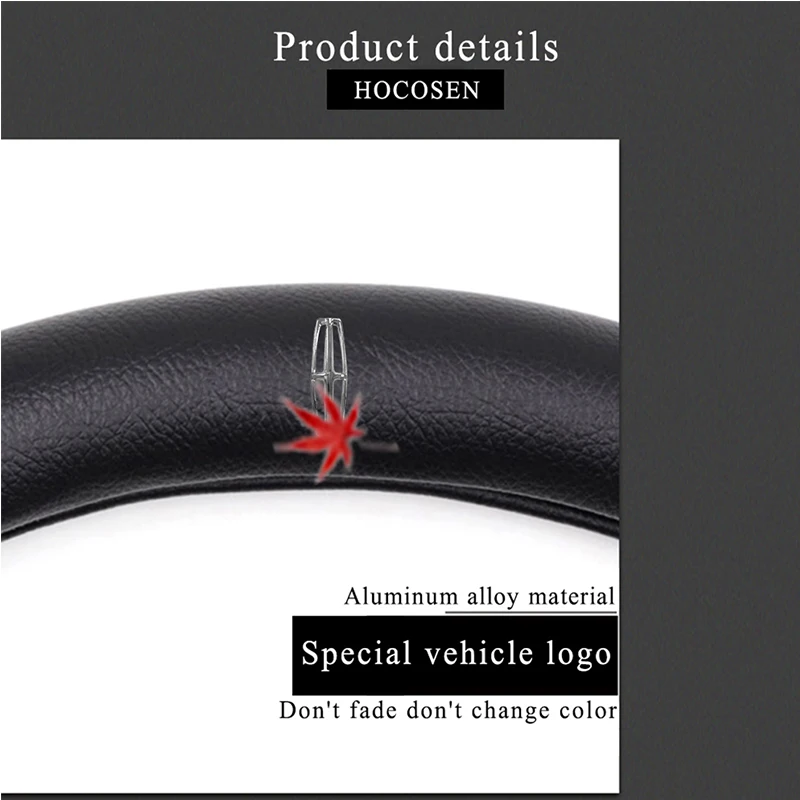 ManH FenT Lincoln кожаная оплетка руля чехол на руль машины автомобиля navigator MKZ MKC MKX Nautilus