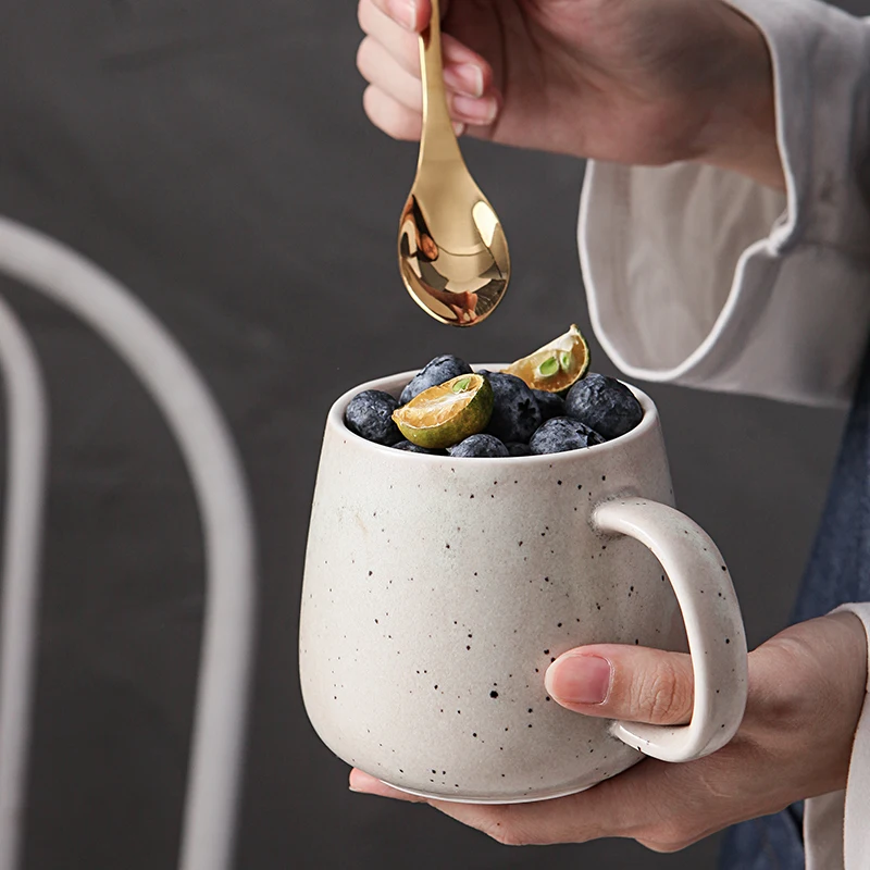 Большая кофейная кружка с животом одинарная Изысканная креативная в стиле Ins