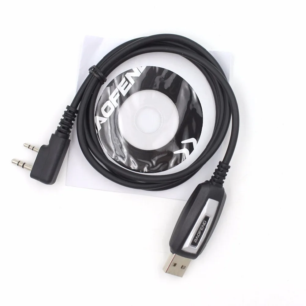 BAOFENG USB кабель для программирования с компакт-диск с драйверами для UV-5R UV-82 BF-888S BF-UVB2 плюс Портативный радио с K штепсельной вилки
