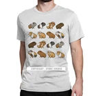 Футболка мужская в стиле Харадзюку, с принтом морской свинки, животных, влюбленных, футболка для домашнего питомца, размера плюс