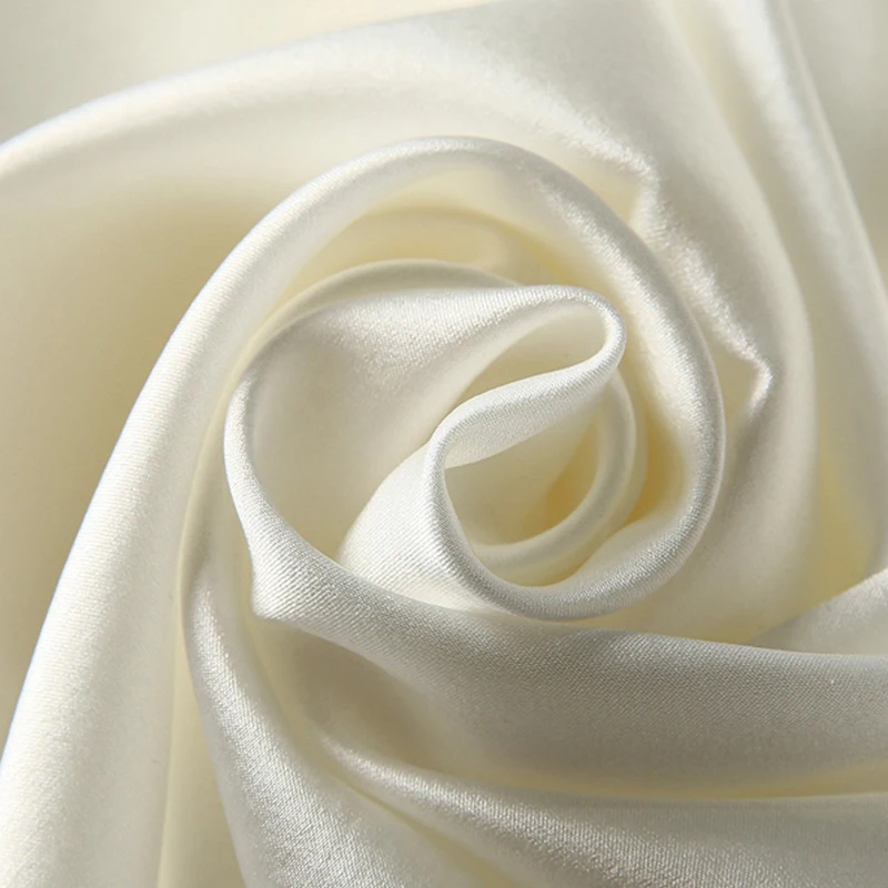 

Spring Autumn Real Silk Women's Vintage Shirt Elegant Stand Collar Long Sleeve White Black Office Lady Solid Satin Blouse Shirts