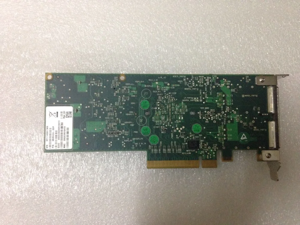 Mellanox MHRH2A XSR Infiniband двухпортовый PCIE серверный хост канал адаптер 10g LP|Сетевые карты|