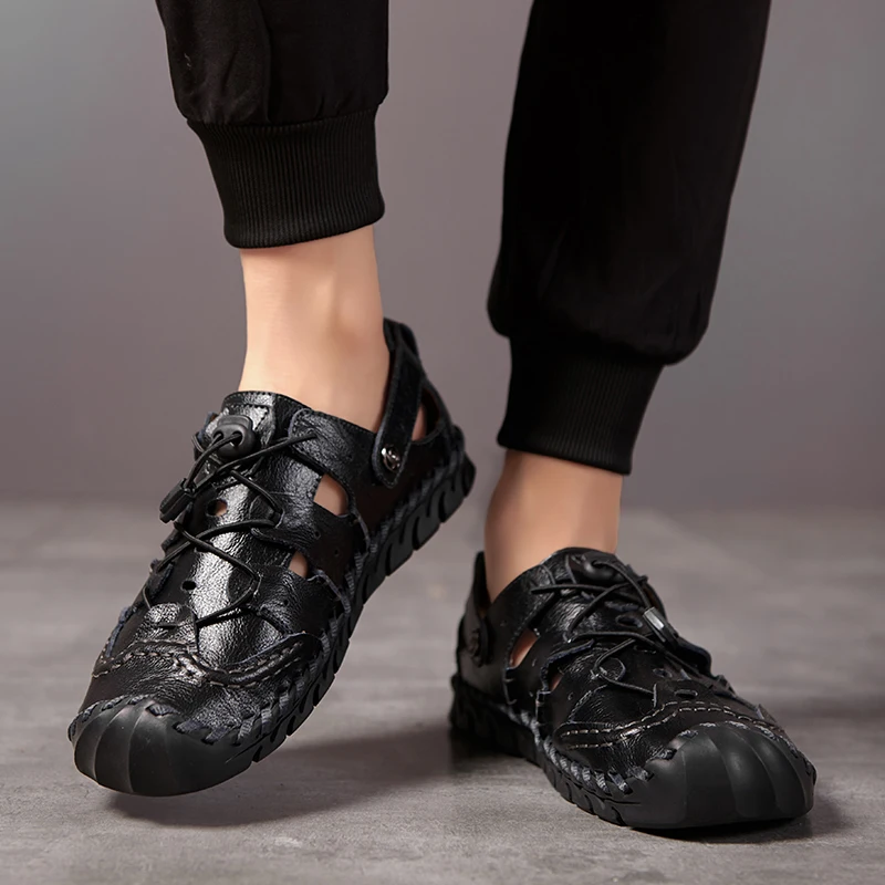 

Men's Beach Slippers Breathable Shoes Zapatos Transpirables Hombre Men Sandals Male Summer Beach Zapatillas Sandalias