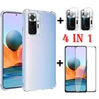 Прозрачный защитный силиконовый чехол для Redmi Note 10 Pro Max 10Pro, противоударный чехол для Xiaomi Redmi Note 10 Pro Global