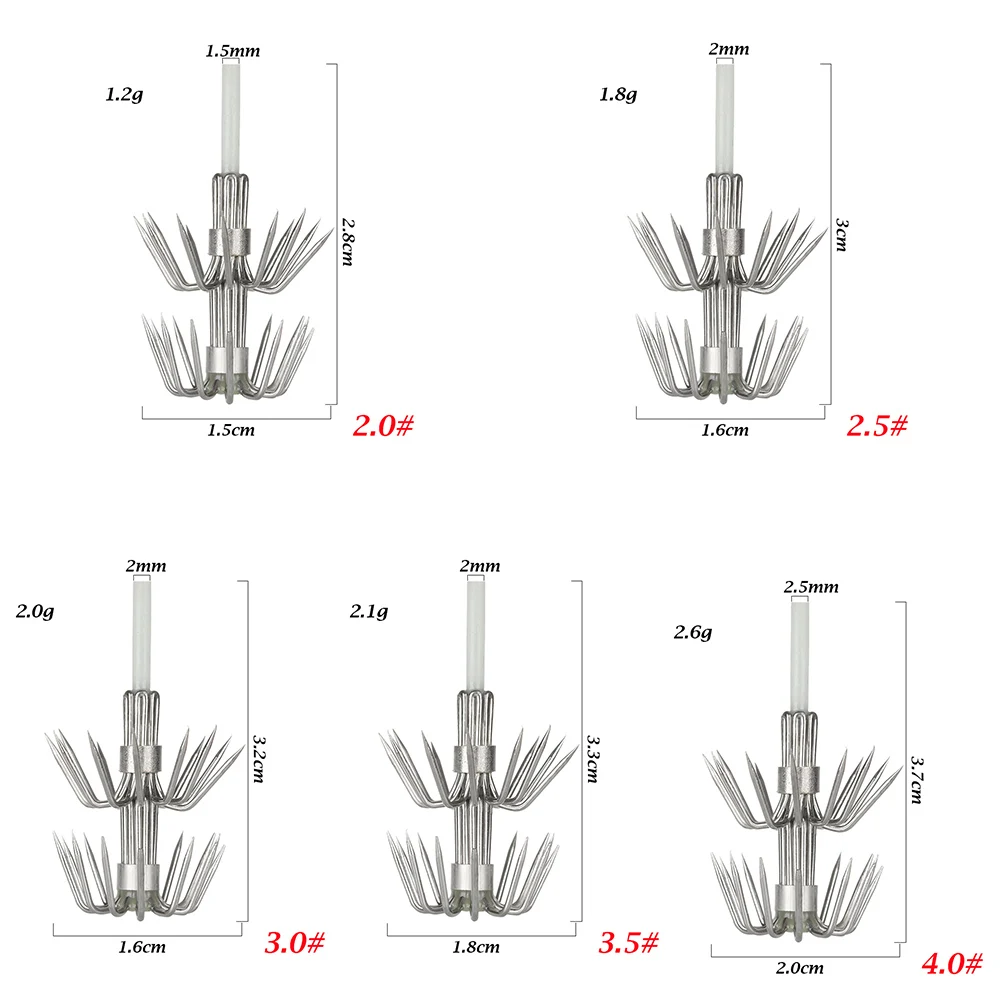 1/5 шт. светящиеся Крючки-осьминоги из высокоуглеродистой стали - купить по