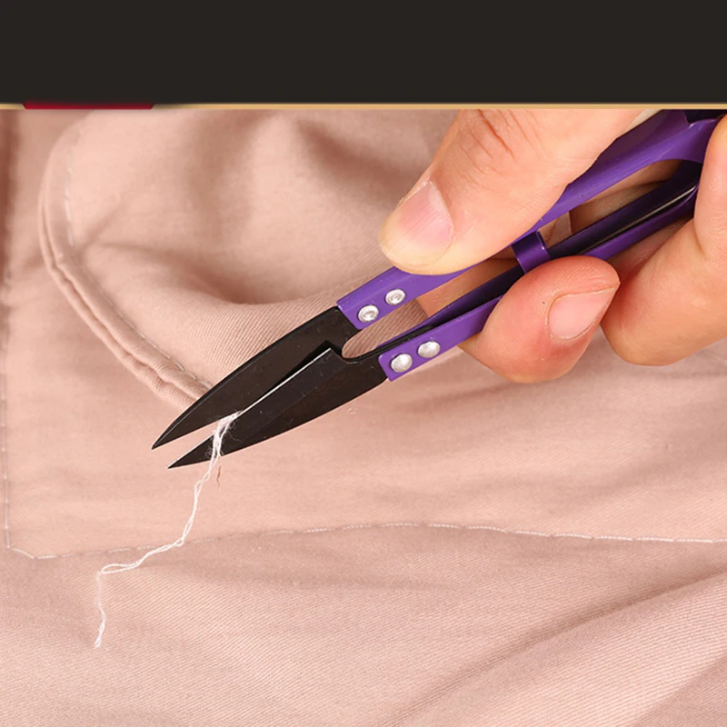 Purple Scissors Cutting Yarn Sewing Tailor For Cross Stitch Embroidery Cutter Fabric Thread Lace DIY Shears Accessory | Дом и сад