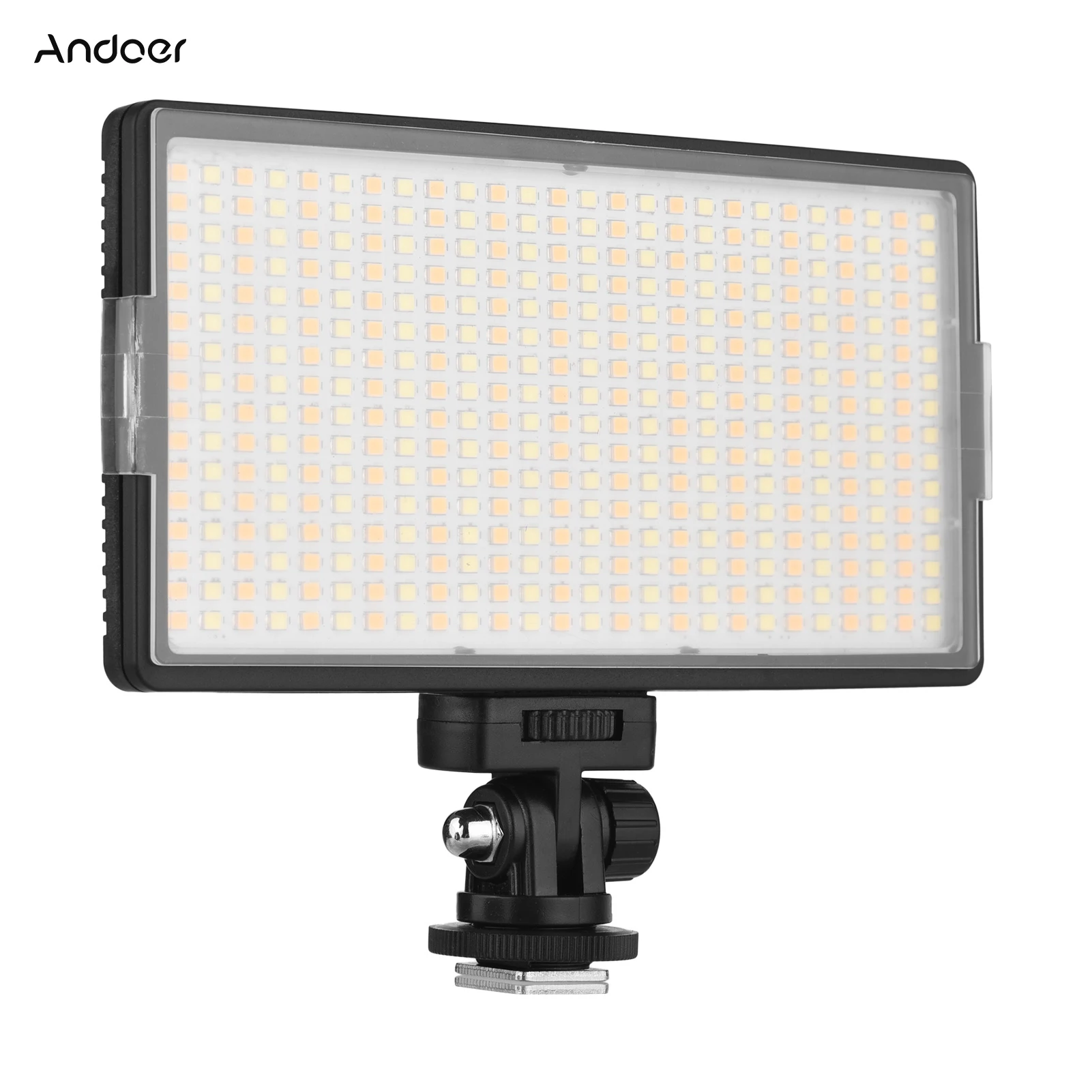 

Camera LED Video Light Photography Lamp Photo Studio Adjustable 3200-5600K with 1/4 Inch Screw Hole Cold Shoe Mount Ball Head