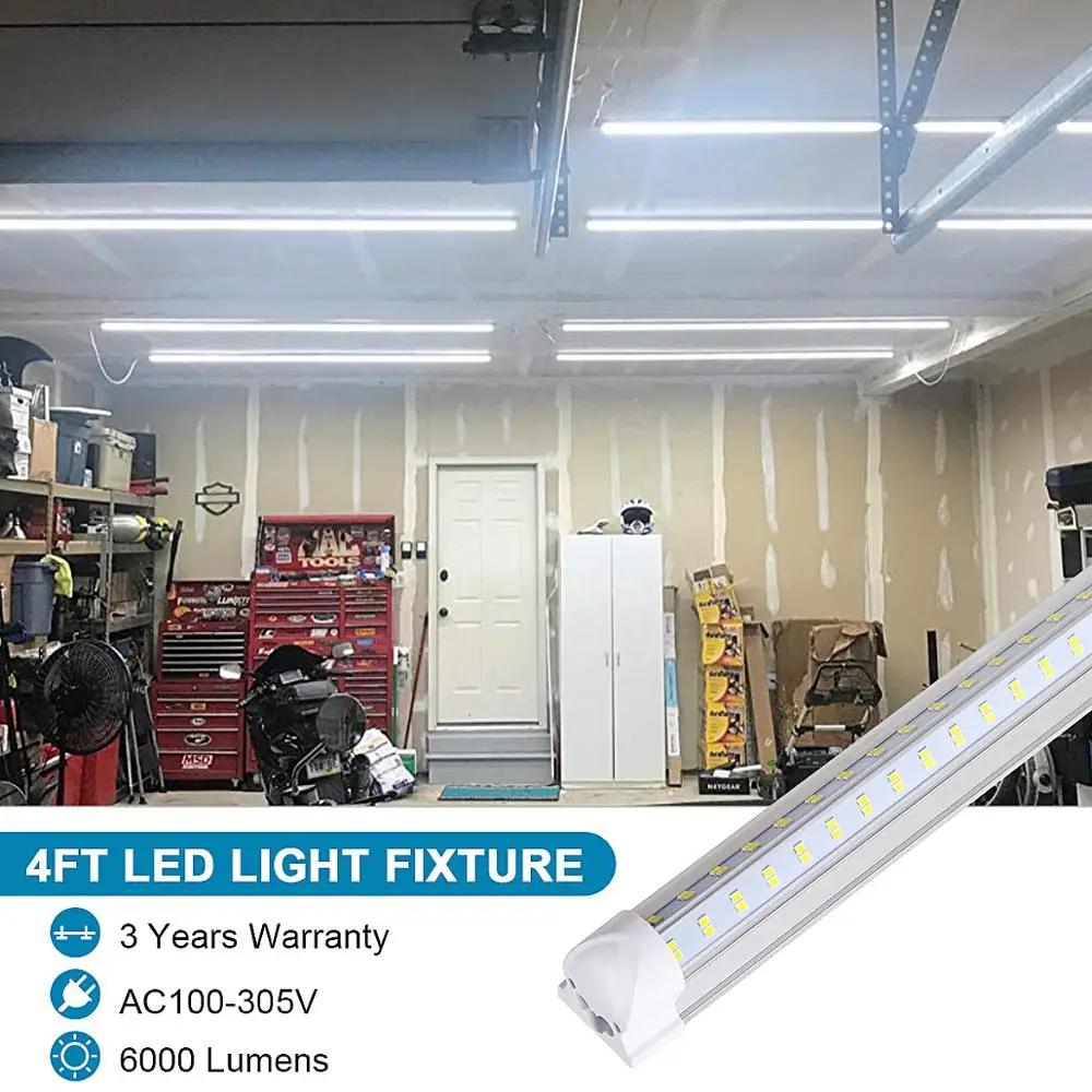 4 шт. T8 LED магазин осветительная арматура фута 60 Вт Прозрачная крышка объектива