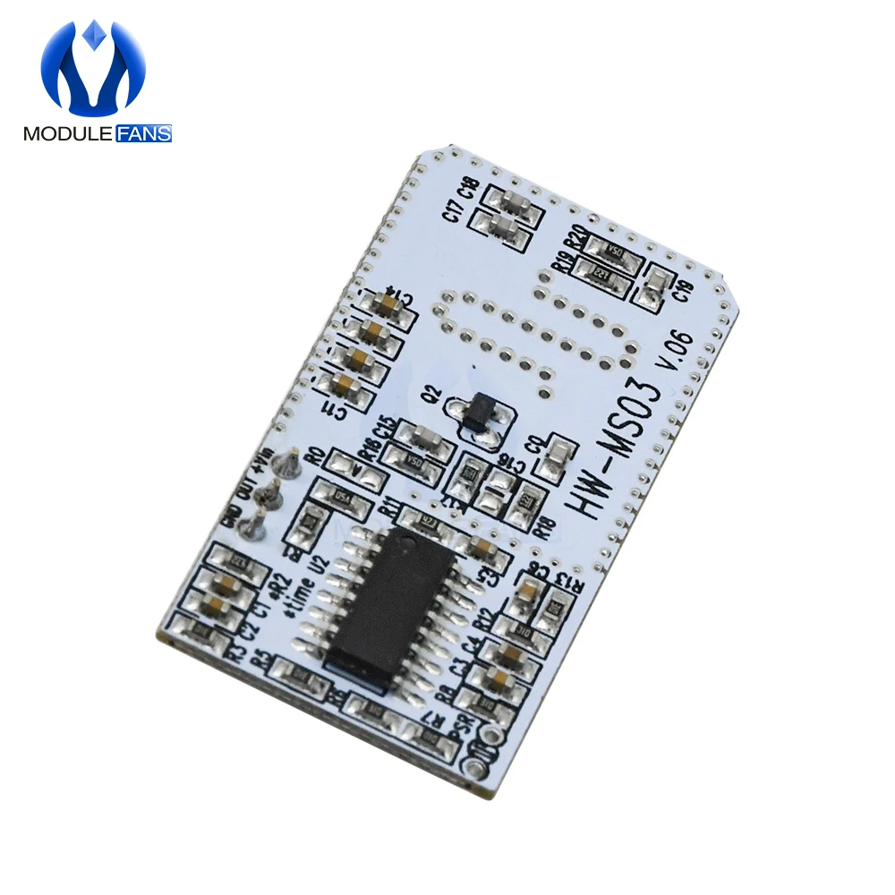 HW-MS03 Microwave Radar Sensor Module 2.4GHz to 5.8GHz Radar Motion Sensor Board Sensor Switch for Arduino