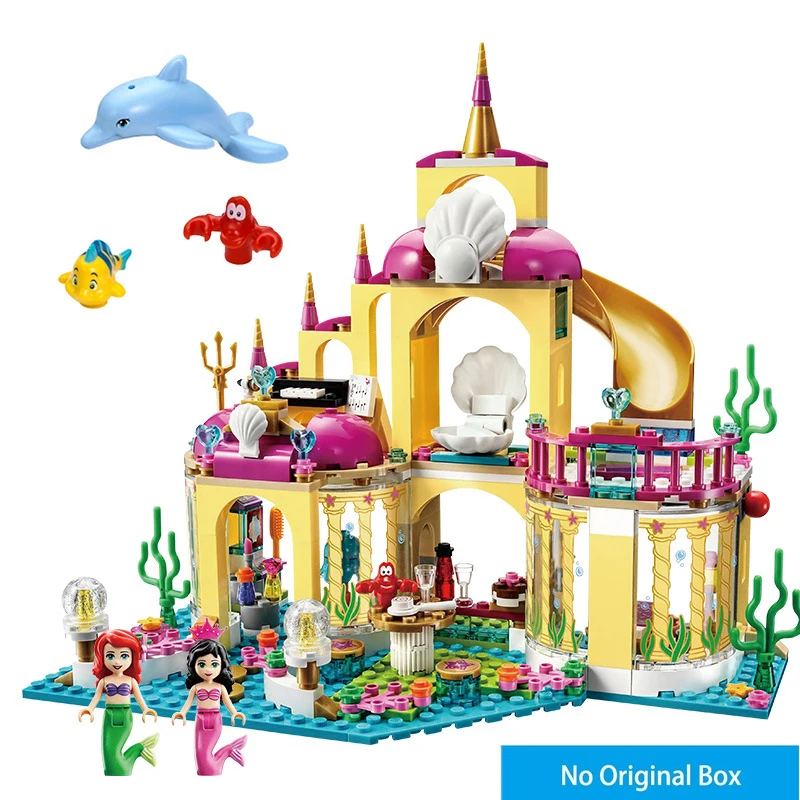 400 шт. Ариэль Undersee дворец конструкторных блоков Детские кубики наряды маленькой