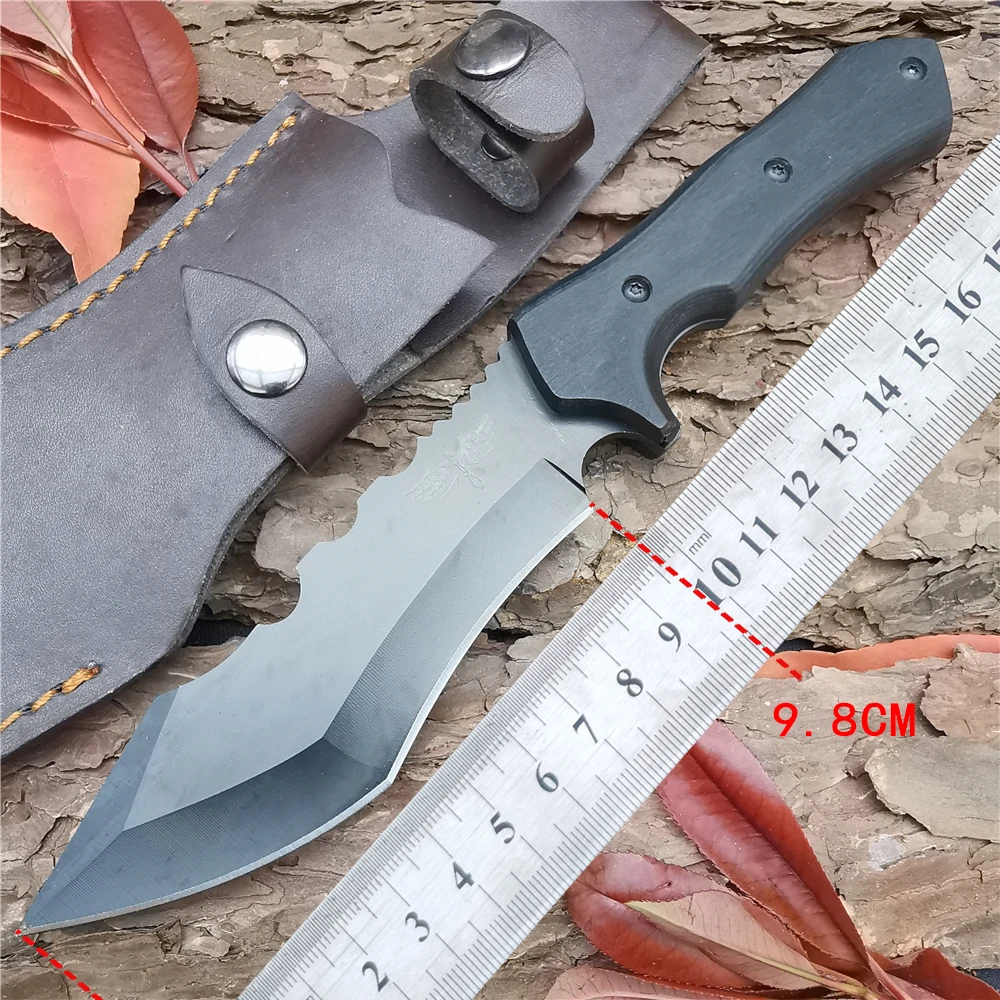 Outdoor Tactical Camping Hunting Survival Pocket Fixed Blade Knife Wood Handle 8cr13mov Combat EDC Straight Knives Utility | Инструменты
