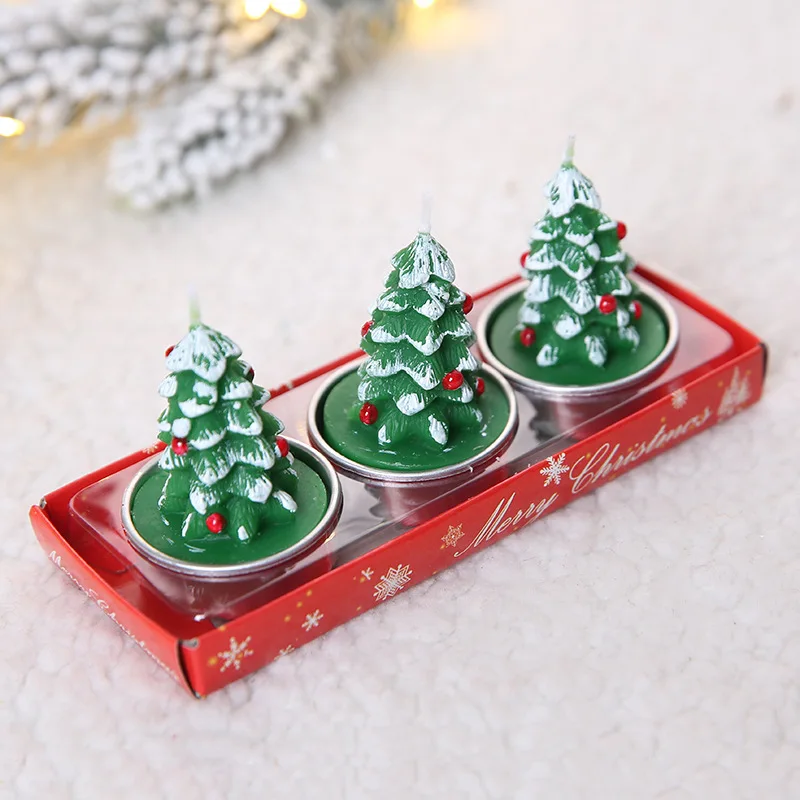 candle Tree Navidad деревянный Рождественский поезд новогодняя игрушка подарок для детей Снеговик Рождественская елка украшения для домашнего праздника - Цвет: candle Tree