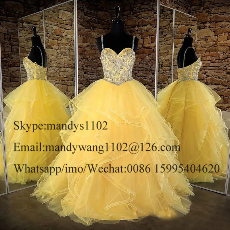 Mbcullyd бальное платье Золотое Пышное Платье Длинные 2019 блестящие Бисероплетение