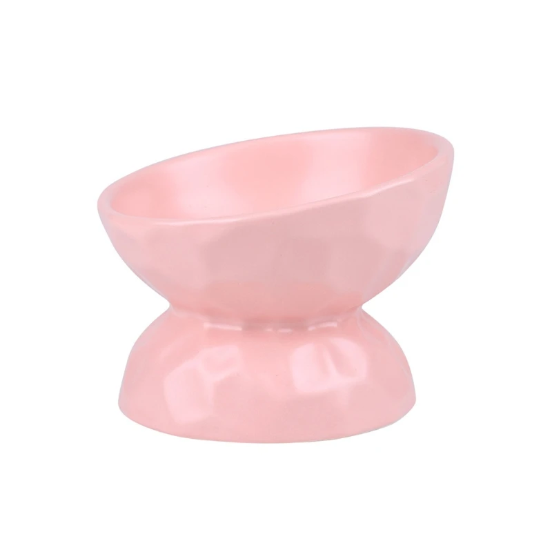 

Ceramic Pet Food Elevated Bowls Neck Protection Cats/Dogs Feeding Water Bowl Multicolor Optional