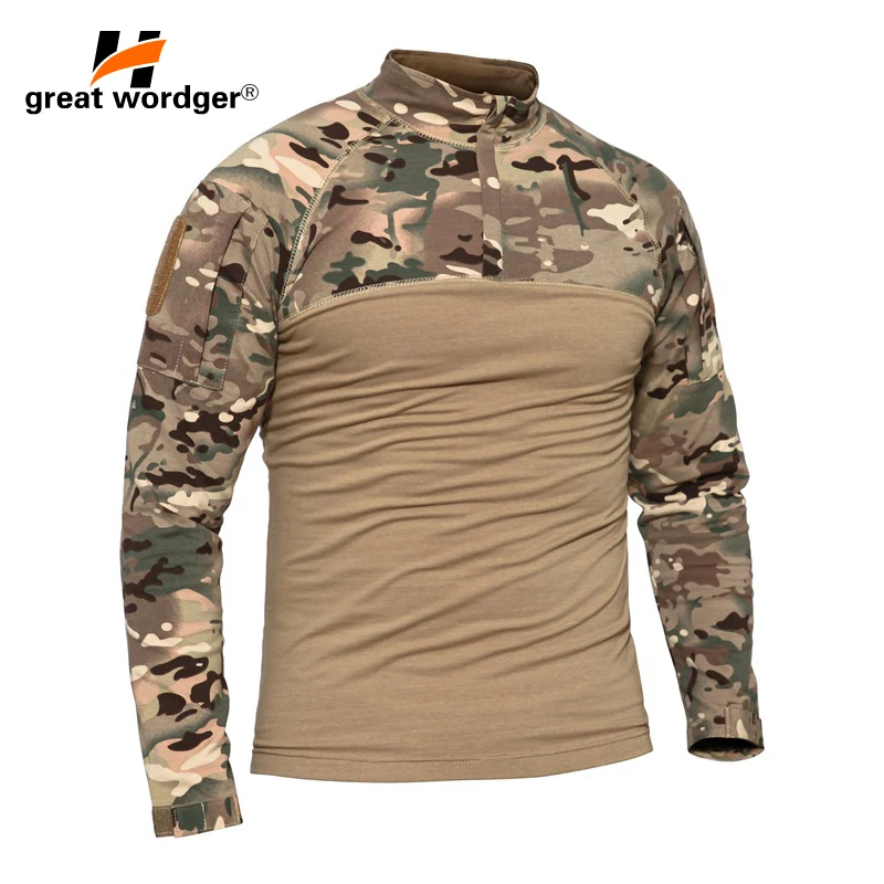 Свяжитесь с нами в камуфляжном армейском стиле для мальчиков футболка Для мужчин