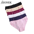Трусы женские BIONEK, мягкие хлопковые эластичные, с низкой посадкой, однотонные