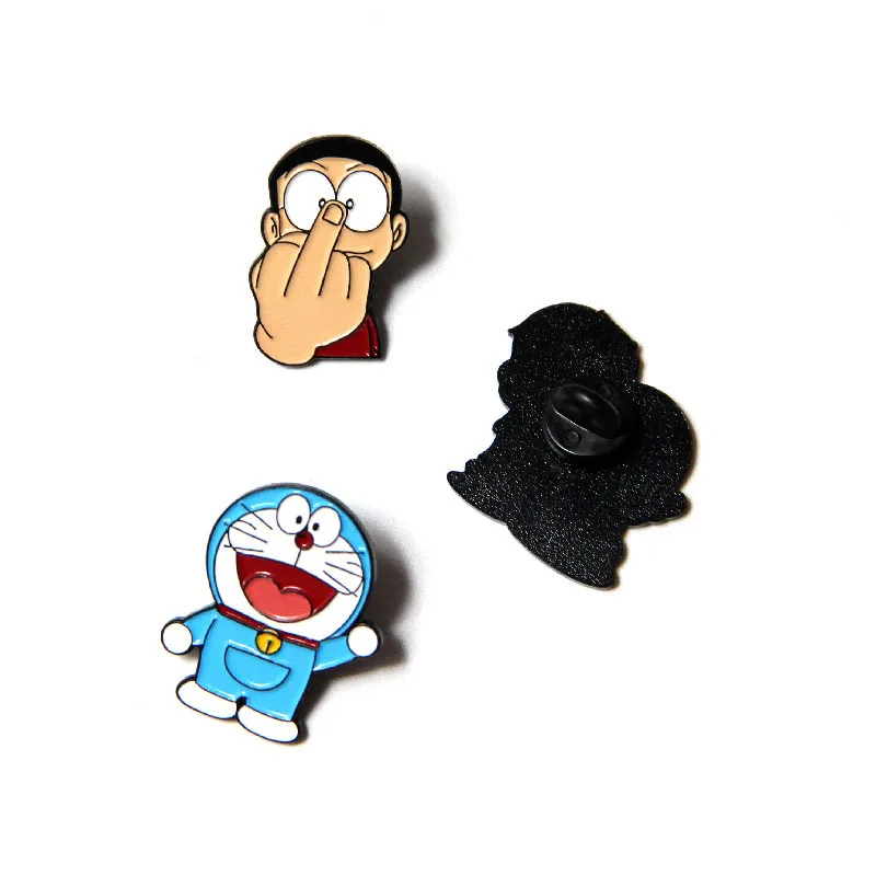 Аниме Doraemon булавки и броши Милая брошь булавка лацкан рюкзак сумки значок одежда