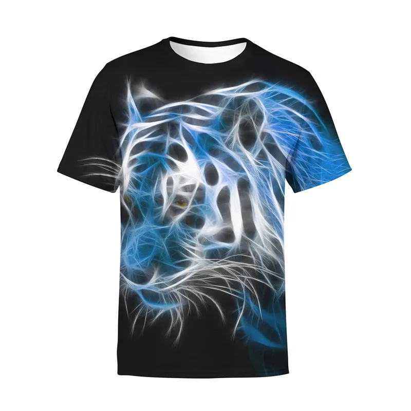 

Kids 3D Animals Print Tiger Lion Print T-shirts Costume Boys Girls Summer Tees Top Clothing Children Clothes Casual Tshirts