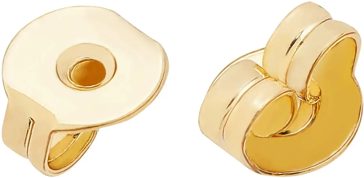 

100 шт., застежки для сережек-гвоздиков с бабочкой из 18-каратного золота