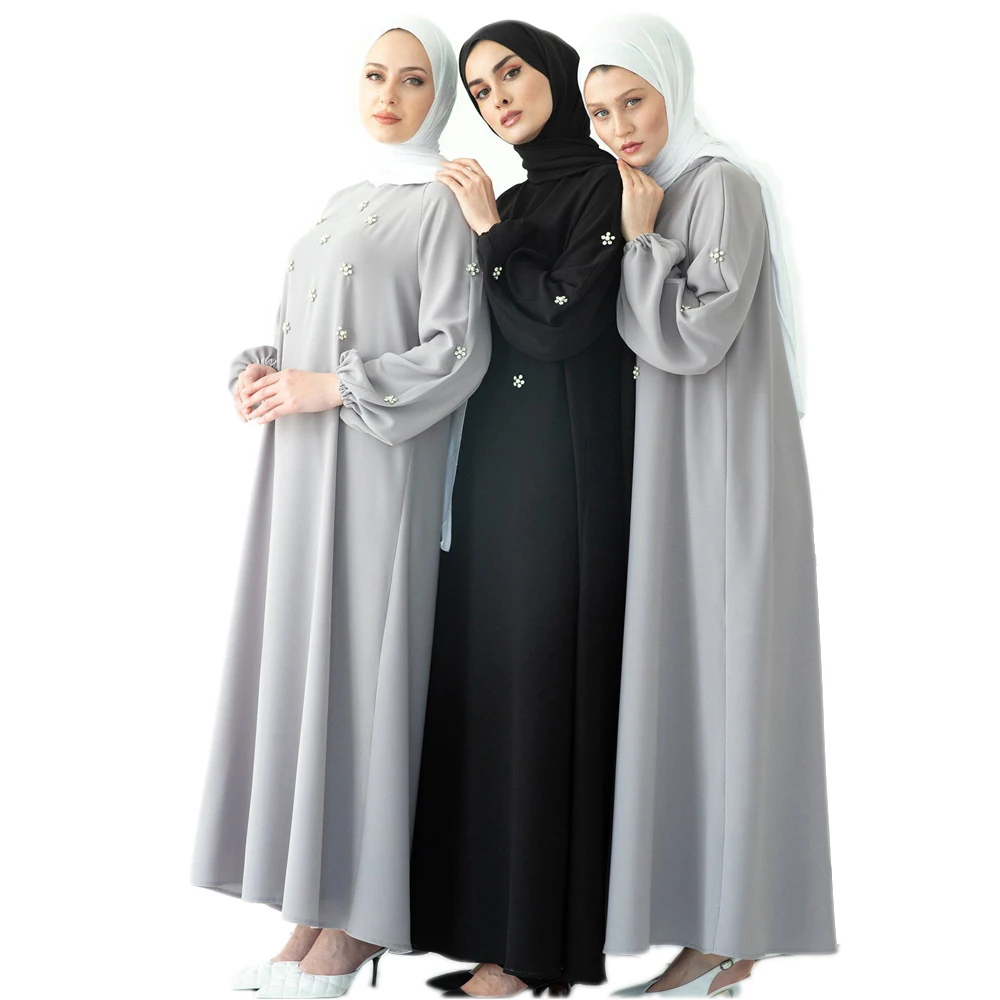 

Plus Size Abaya Dubai Turkey Islam Muslim Long Dress Robe Dresses Abayas For Women Kaftan Moroccan Ramadan Eid Mubarak Niqab