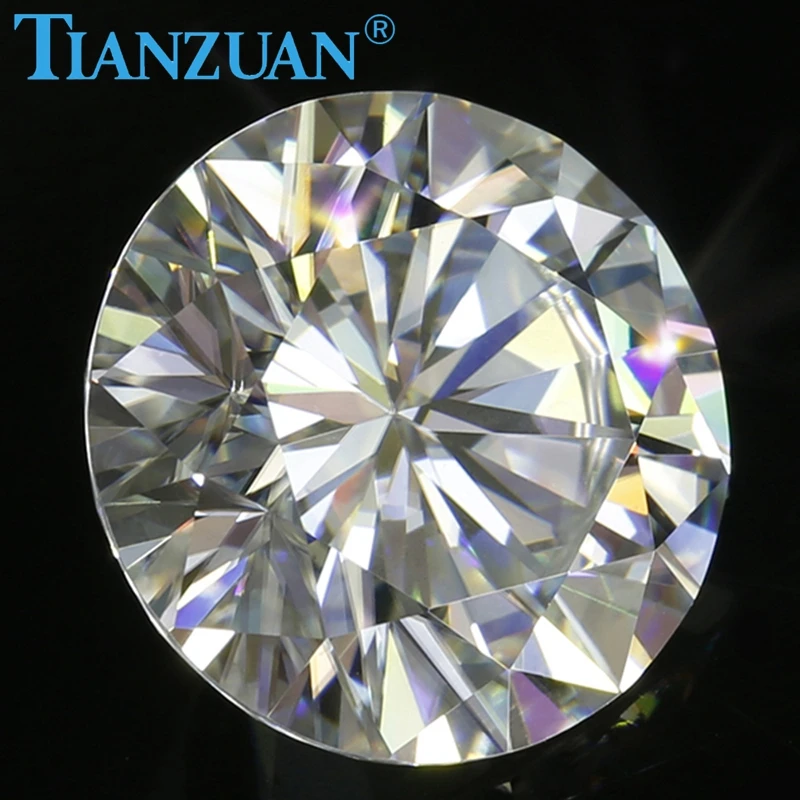 3 мм до 12 GH цвет белый круглый блестящий разрезанный Муассанит Сыпучие камни