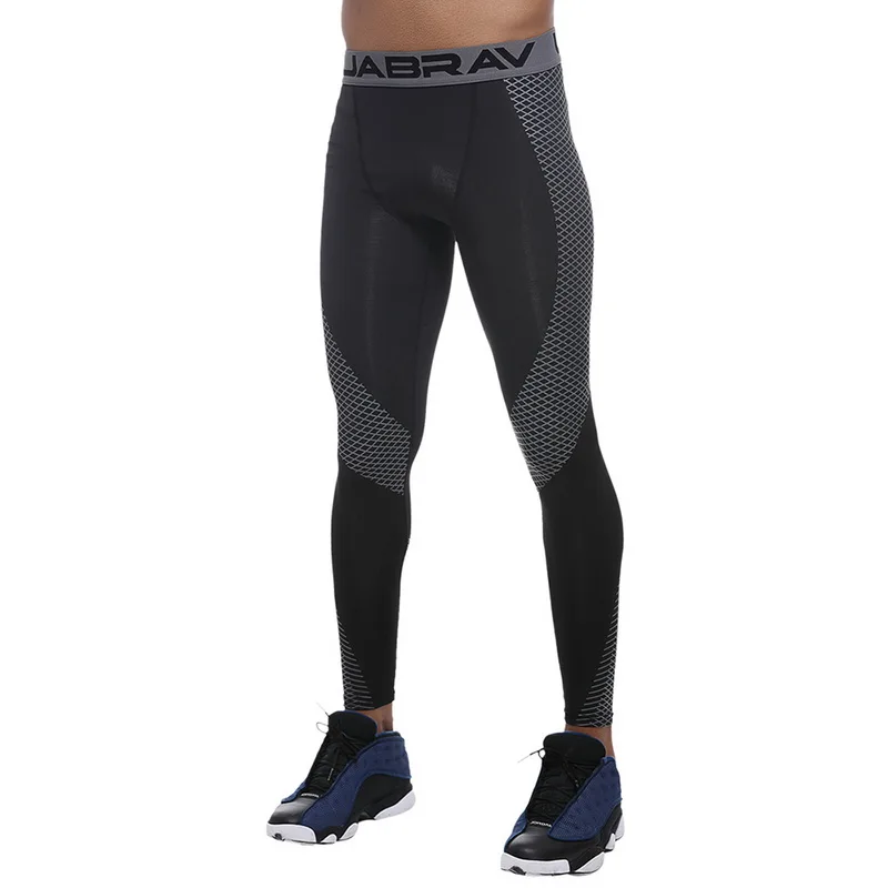 Мужские компрессионные обтягивающие штаны для спортзала бега фитнеса леггинсы