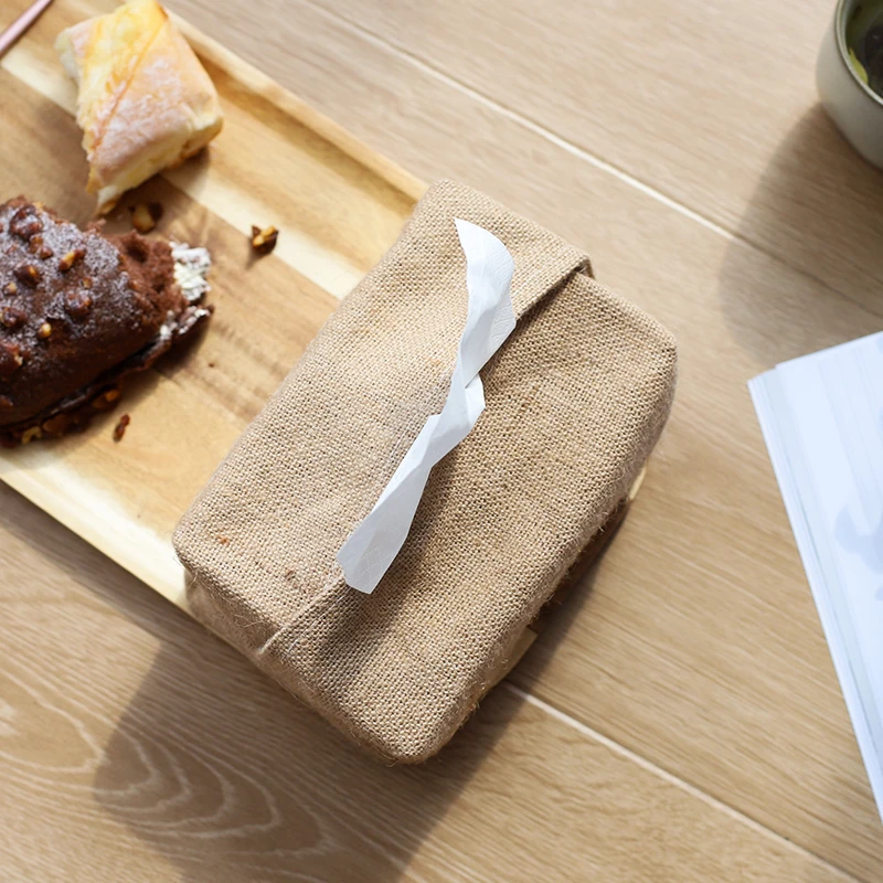 Чехол для салфеток из льняной ткани прямоугольный чехол полотенец и дома