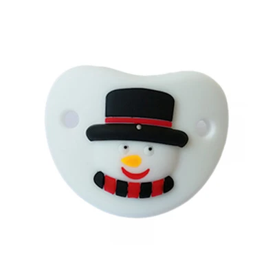 snowman Пищевая силиконовая Забавная детская соска, соска-прорезыватель для соска малыша, Ортодонтическая Соска, соска для ребенка, соска, подарок - Цвет: snowman