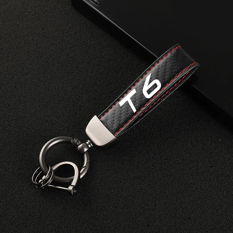 Высококачественный кожаный автомобильный брелок для ключей с поворотом на 360