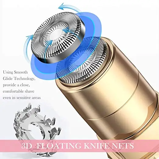 Портативный Женский Перезаряжаемый USB Электрический эпилятор для