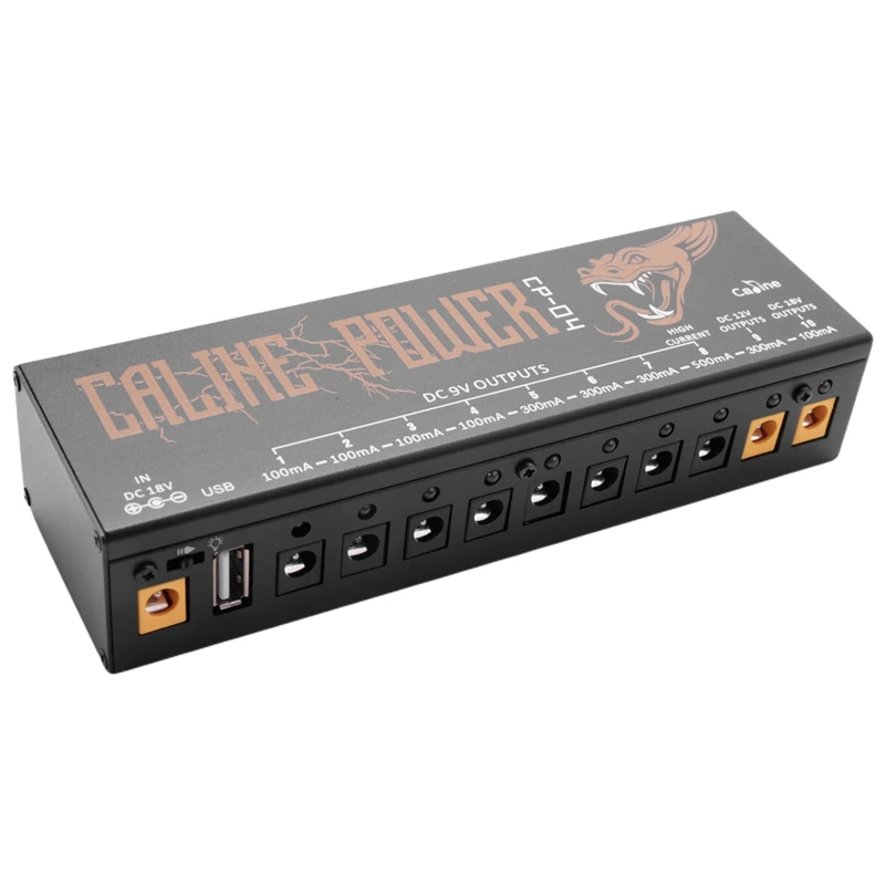 Caline Cp-04 блок питания для гитары 10 изолированных выходных мощностей тюнер защита