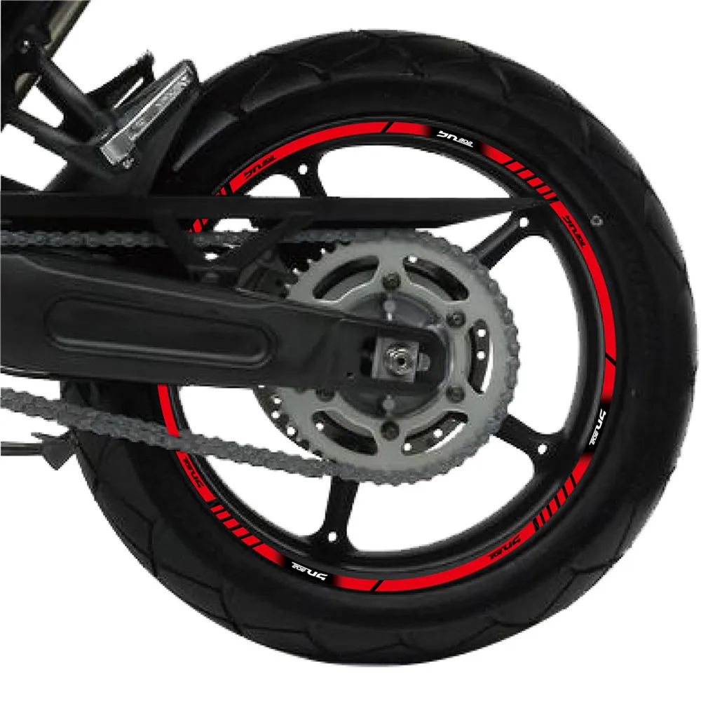 

Motorcycle full coverage wheels stickers wheel tire moto stickers reflective waterproof rim decals for BENELI BN302 bn302 bn 302