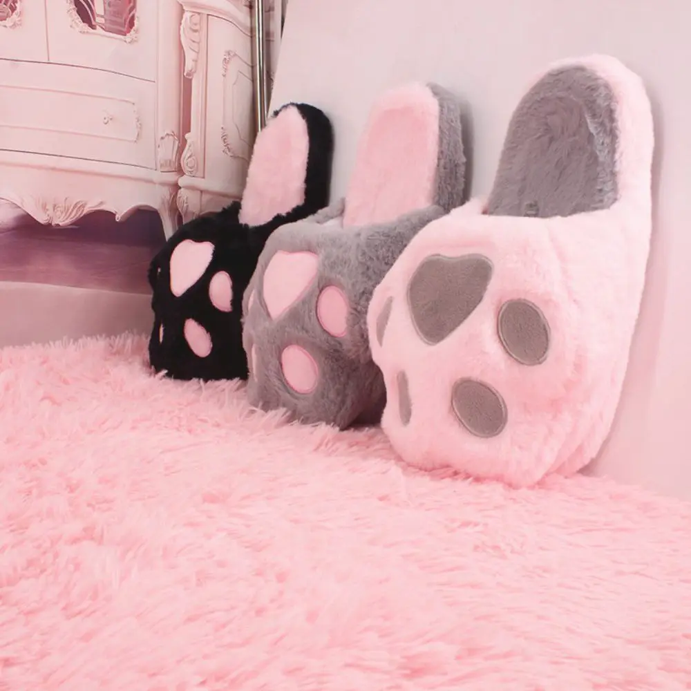 2019 зимние домашние хлопковые тапочки в виде медвежьих лап индивидуальные