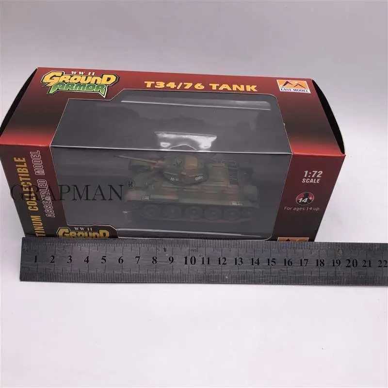 1/72 русский T-34/76 Танк армейский Готовая модель Easymodel Toy |