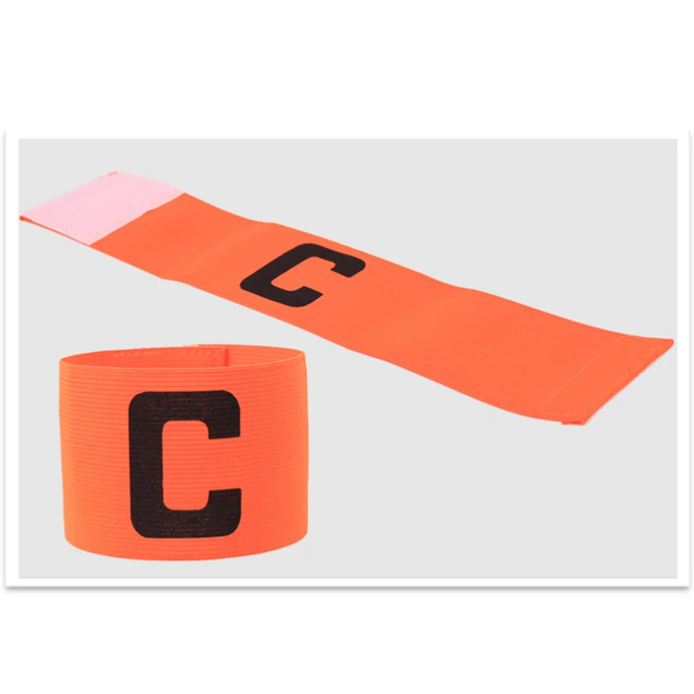 

5 Pcs Football Soccer Elastic Captain Armband Adjustable Soccer Rugby Basketball Player Bands 5 Colors