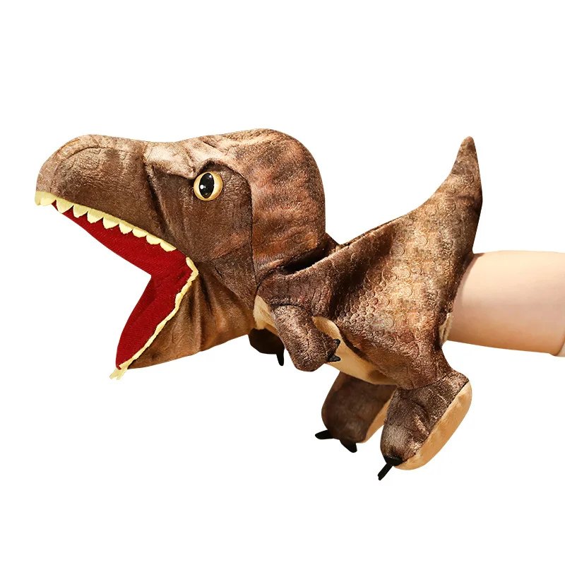 

Plush Toy Hand Puppet Dinosaur Children Adult Storytelling Triceratops Tyrannosaurus Pterosaur Soft Animal PP Cotton Plush Toy